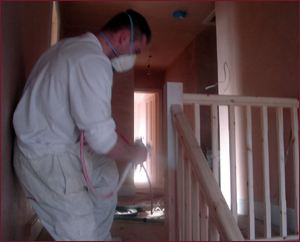 PJM Decorators Banister Spraying