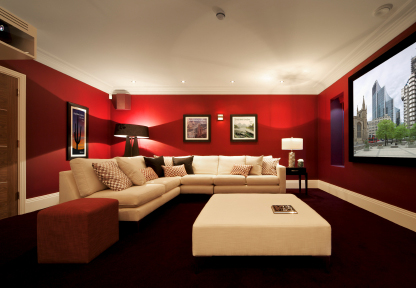 Red Living Room